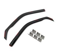 Window Deflectors Black Set Compatible With VW Transporter T5/T6 03-21 Tinted 4pc Tape-On Rain Sun Guard Smoked Window Visors