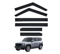 Window Deflectors for Jetour T2 MK1 2023+, Rain & Wind Guards Rain Protection without Bright Stripes Weathershields,6PCS