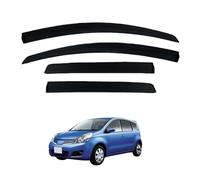 Window Deflectors for Nissan Note MK1-E11 2004-2012, Rain & Wind Guards Rain Protection without Bright Stripes Weathershields