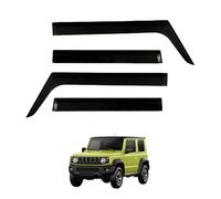 Window Deflectors for Suzuki Jimny 3-Door MK4-JB64W-JB74W 2019+, Rain & Wind Guards Rain Protection without Bright Stripes Weathershields,4PCS