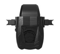 Window Defroster, Portable Car Heater with Fast Heating Element 12v Plug in for Windshield Fog and Ice Removal Adjustable Angle Base for Easy Direction Compact Design for Dashboard Use Black