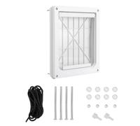 Window Dogs Cats Pet Screen Gate Flap Passing Freely Double Side For Lockable Durablity Closing Porch Inside