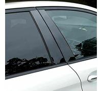 Window Door Cover Trim for Jeep Grand Cherokee 2011-2021 6Pcs,Pillar Posts Car Window Trim Cover BC Column Stickers Car Accessories,A-bright black style