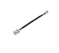 Window Door Pass Through Flat RF Coaxial Cable UHF Female SO239 To UHF Male PL259 Female 50 Ohm RF Coax Pigtail Extension Cord(TYPE A,100CM)