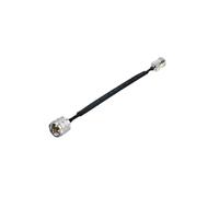 Window Door Pass Through Flat RF Coaxial Cable UHF Female SO239 To UHF Male PL259 Female 50 Ohm RF Coax Pigtail Extension Cord(TYPE C,60CM)
