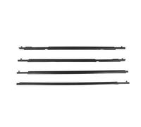 Window Door Seals 4Pcs Car Front & Rear Outer Window Glass Seal Belt Trim Sealing Strips Rubber Weatherstrip for Toyota for 4runner 2010-2021 Window Weatherstrip