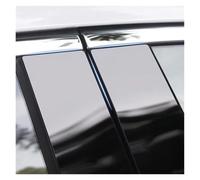 Window Door Trim Cover Car Pillar Posts Door Window Trim Decal Cover | For Kia For Rio 2018-2022 Glossy Black 8Pcs/set