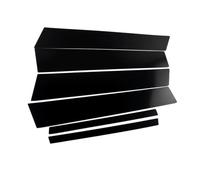 Window Door Trim Cover Car Styling Window BC Pillar Stickers Cover Trim | For BMW E70 E71 F20 E84 F48 E60 F10 F07 E90 F30 F34 E46 8PCS Black(C)