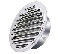 Window Dryer Vent, Wall Vent Cover, Exhaust Fan Cover, Stainless Steel Flat Hood, Ventilation and Rainproof, Iron Mesh to Prevent Rats and Cockroaches, Good Partner in Life(2pcs 150mm(6in))