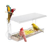 Window Feeder Window Bird Feeder For Outdoors Bird For Viewing Clear Feeders Mounted With Strong Suction Cups Transparent Outside Wild Watching (Clear, One Size)