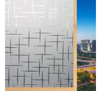 Window Film 50 x 160 cm Opaque, Frosted, UV Blocking, Daytime Privacy, Removable, Non Adhesive, Static Cling, Self-Adhesive Privacy Film for Windows, Star