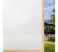 Window Film 50 x 160 cm Opaque, Frosted, UV Blocking, Daytime Privacy, Removable, Non Adhesive, Static Cling, Privacy Window Film for Windows, White frosted