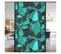 Window Film Colorful Stained Frosted Glass Film Modern Art Geometry Pattern Window Stickers Opaque Self-adhesive Home Decor Privacy(B,45x100cm)