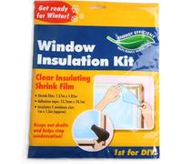 Window Film Indoor Double Glazing Insulation Kit Winter Draught Excluder Shrink Panels Frost Heating Glass Keep Out Drafts and Help in Condensation Insulating Interior 2 Windows Size