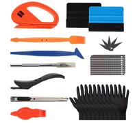 Window Film Installation Tools, Professional Manual Car Window Tint Kit, Vehicle Vinyl Wrap Application Kit, Wallpaper Hand Tool Kit, Tool Wallpaper Smoothing Kits for Car Wrapping