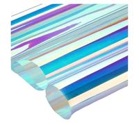 Window Film One Way Mirror Film, Self Adhesive One Way Mirror Iridescent Privacy Window Film Multi Color Multiple Sizes(45cmx100cm)