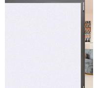 Window Film Privacy 100 x 1000 cm Anti UV Static Cling Privacy No Glue Privacy Film for Glass Windows for Office Bathroom Kitchen, White frosted
