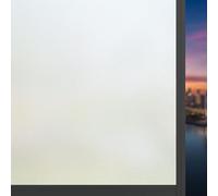 Window Film Privacy 35 x 170 cm No Glue Anti UV Self Adhesive Sun Static Clings Self-Adhesive Frosting Window for Home Bathroom Bedroom Office, Pure scrub
