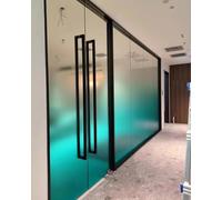 Window Film Privacy 4 5 6 7 Ft Width Frosted Glass Window Film, Character Decorative Office Cubicle Window Privacy Film, Privacy Gradient Glass Film for Office Door(Sage green,HxW 183x1000cm/6x32ft)