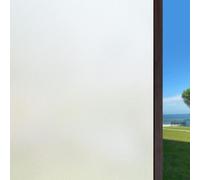 Window Film Privacy 40 x 110 cm Anti-Uv Static Cling Without Glue Self Adhesive Vinyl Privacy Film for Office Bathroom Home, Pure scrub