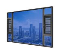 Window Film Privacy 40 x 400 cm Anti Glare Anti UV Heat Reducing UV Window Stickers for Glass Privacy Film for House Office, Navy Blue