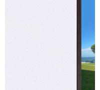 Window Film Privacy 45 x 400 cm Anti-Uv Static Cling Without Glue Self Adhesive Vinyl Privacy Film for Office Bathroom Home, White frosted