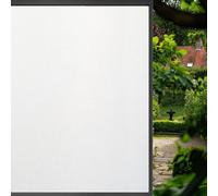 Window Film Privacy 75 x 500 cm Obscures Views While Letting Light in Privacy Window Film Opaque Non Adhesive for Home & Office Doors, White frosted