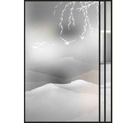 Window Film Privacy Bamboo Leaf Animals Frosted Privacy Film for Glass Windows Removable Opaque Static Cling Self Adhesive Stickers Window Covering for Home Bathroom 80x120cm/1 Pcs