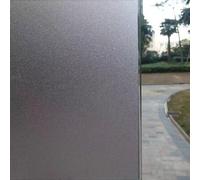 Window Film Privacy Film 30 x 400 cm(12 x 157inch) Sun Blocker Heat Reducing Easy Removal No-Glue Frosted Window Film Control UV Window Films for Home, Black matte