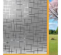 Window Film Privacy Film for Glass 90 x 100 cm Anti-Uv Static Cling Without Glue Self-Adhesive Glass for Windows for Office Bathroom Home, Doji