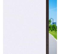 Window Film Privacy for Glass 50 x 390 cm Anti-Uv Static Cling Without Glue Window Frosting Film for Office Bathroom Home, White frosted
