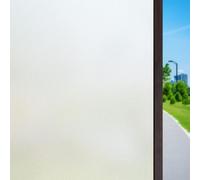 Window Film Privacy for Glass 80 x 410 cm Anti-Uv Static Cling Without Glue Window Frosting Film for Office Bathroom Home, Pure scrub