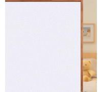Window Film Privacy for Glass Windows 120 x 440 cm Static Cling Non-Adhesive Opaque Anti UV Bathroom Window Privacy for Office Bathroom Home, White frosted