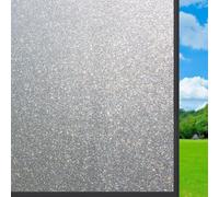 Window Film Privacy Frosted Glass 70 x 610 cm Static Cling, No Glue Opaque Window Film Anti-Uv Self-Adhesive Frosting Films for Home Bathroom Bedroom Office, Frosted