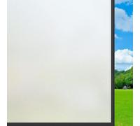 Window Film Privacy Frosted Glass 80 x 160 cm Static Cling, No Glue Opaque Window Film Anti-Uv Self-Adhesive Frosting Films for Home Bathroom Bedroom Office, Pure scrub