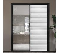 Window Film Privacy Frosted Window 100 x 400 cm Self Adhesive Static Cling Removable Without Glue Or Residue Frosted Film for Bathroom Kitchen Office, Shutters