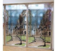 Window Film Privacy Grass Green Brown Glass Frosted Privacy Film For Glass Windows Static Cling No Glue Window Covering Self Adhesive Anti Uv For Office Bathroom Home 60x116cm/4 Pcs