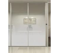 Window Film Privacy One/Two Way Privacy Gradient Glass Film for Office, Decorative Window Semi Privacy Film Transparent Stickers, Self-adhesive Window Clings(One-way A,HxW 152x2500cm/4.9x82ft)