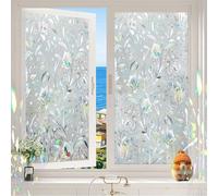 Window Film Privacy Pattern 100 x 240 cm, No Glue Window Sticker, Privacy, Opaque, UV Protection, Static Cling, No Glue Self Adhesive Glass Film with Toolkit for Window, tulip