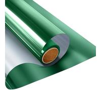 Window Film Privacy,Privacy Film For Glass Windows Length 2/3/5 M One Way Mirror Window Film For Home Self Adhesive Reflective Privacy Window Tint Heat Control Solar Film Decor(Green,60x200 cm)