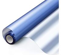 Window Film Privacy,Privacy Film For Glass Windows One Way Mirror Reflective Window Film,Vinyl Self Adhesive Solar Film For Home Building Heat Control Glass Window Sticker(Blue,60x300cm)