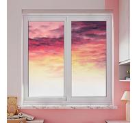 Window Film Privacy Purple Yellow Privacy Film for Glass Windows Self Adhesive Static Cling Frosted Window Film No Glue Window Privacy Film Bathroom Privacy Window Film 70x120cm/2 Pcs