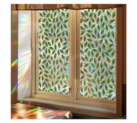 Window Film Privacy,PVC Double-sided Colored Leaf Window Stickers,Stained Glass Window Privacy,for Home Bathroom(Size:43 * 100cm)