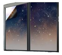 Window Film Privacy Starry Sky Privacy Film For Glass Windows,Blackout Window Film Self-Adhesive,Window Frosting Film For Home Office Bathroom Bedroom,Opaque Window Film