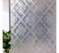 window film privacy Static Cling Matte patterned stained glass blackout one way clear opaque decorative for All Kinds of Smooth Glass Surface Window Sticker.(geometry) (60x400cm)