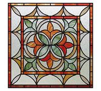 Window film Window Film Frosted Stained Glass Films,Customized Art Deco Design Static Cling Sticker,Home Decor Foil Window Treatment For decoration(17,50X100cmx2)