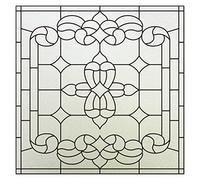 Window film Window Film Frosted Stained Glass Films,Customized Art Deco Design Static Cling Sticker,Home Decor Foil Window Treatment For decoration(31,30X30cm)