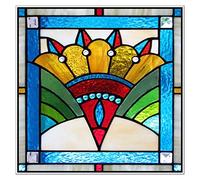 Window film Window Film Frosted Stained Glass Films,Customized Art Deco Design Static Cling Sticker,Home Decor Foil Window Treatment For decoration(15,58X58cm)