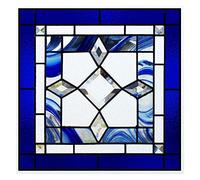 Window film Window Film Frosted Stained Glass Films,Customized Art Deco Design Static Cling Sticker,Home Decor Foil Window Treatment For decoration(12,50X100cmx2)