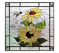 Window film Window Film Frosted Stained Glass Films,Customized Art Deco Design Static Cling Sticker,Home Decor Foil Window Treatment For decoration(18,40X80cmx2)